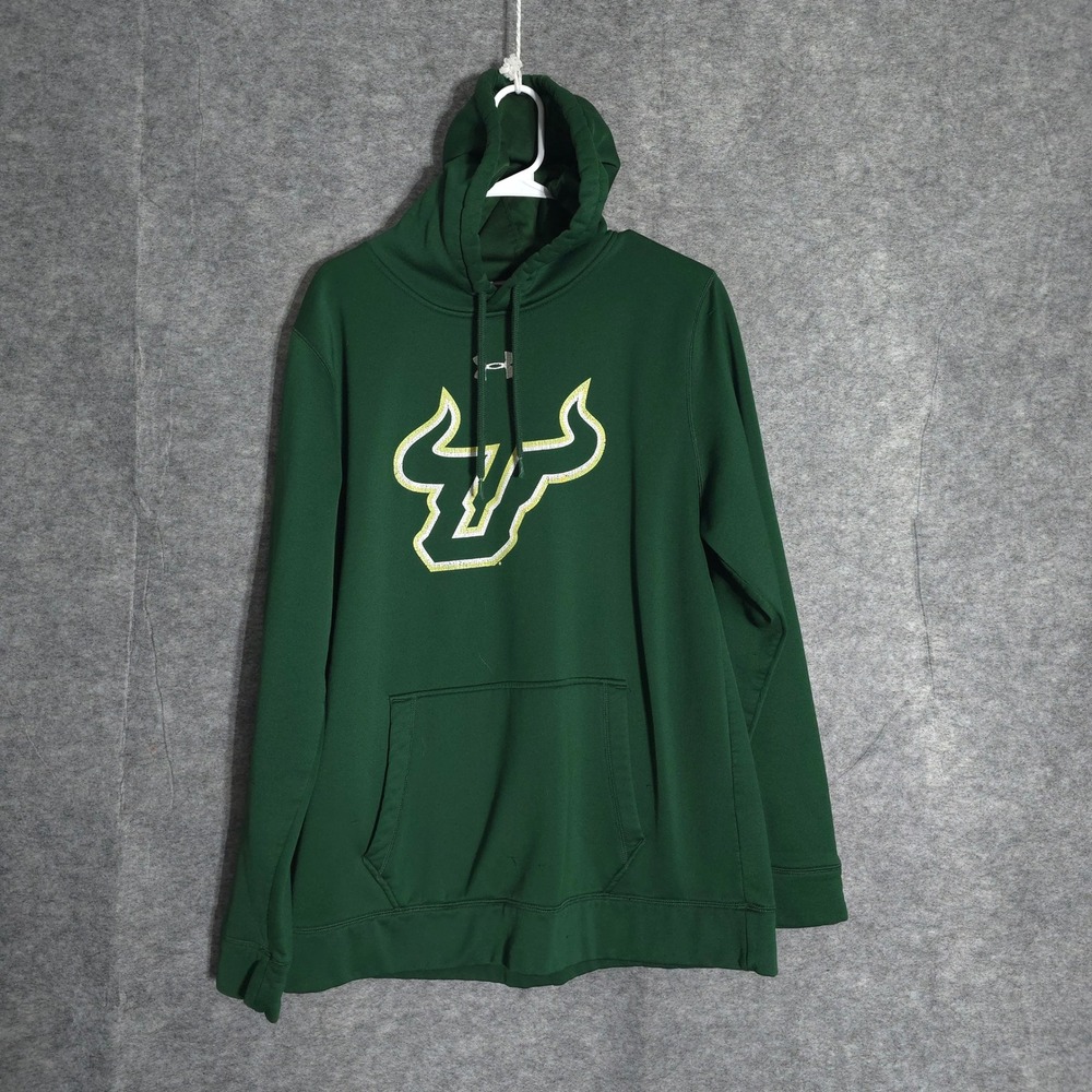 Under Armour Storm1 Hoodie Mens LG Green USF Bulls NCAA Pullover Activewear Gear